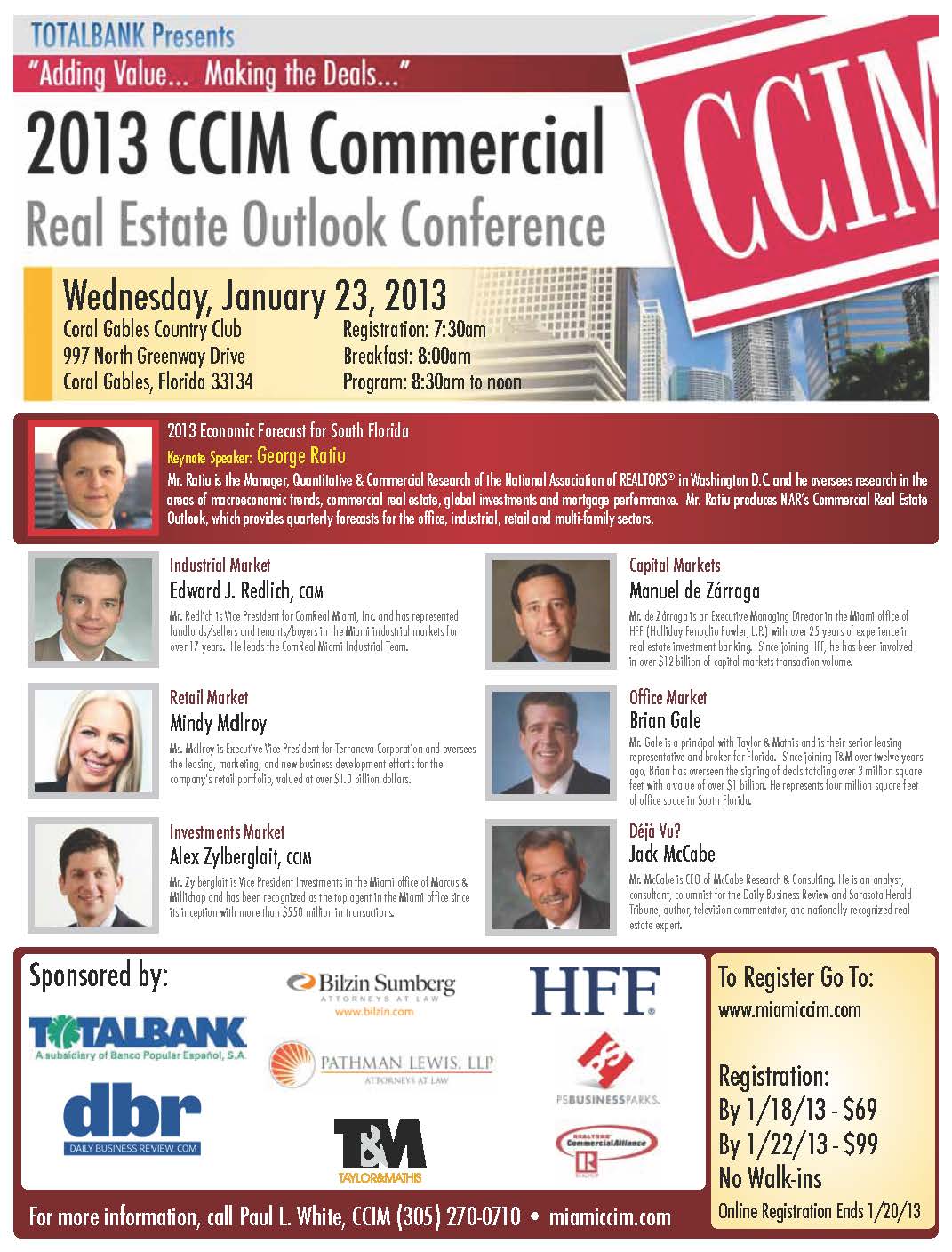 ccim miami outlook conference 2013