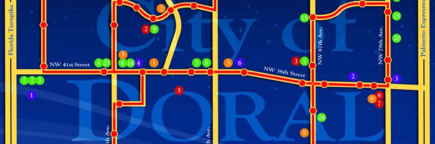 city of doral trolley map