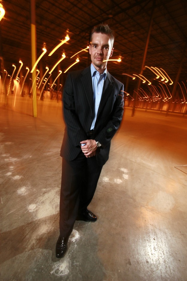 Edward J. Redlich Ed Redlich inside Hialeah Warehouse